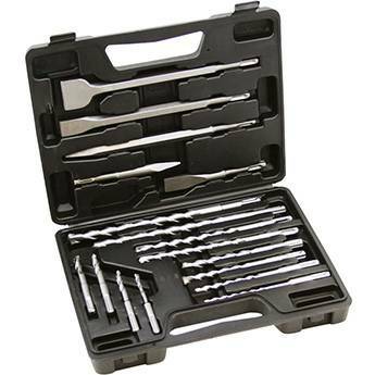17 Pc. SDS Hammer Drill Bit and Chisel Set