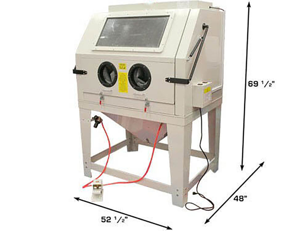 Industrial sand blaster 990L with large front opening WITH FREE